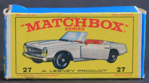 Matchbox Lesney Mercedes-Benz 230 SL 1965 Metallmodell in Originalbox (10364)